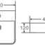 Square Counter Top 420mm PW4242MW